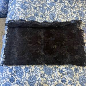 Nordstrom Black Lace Wrap Scarf